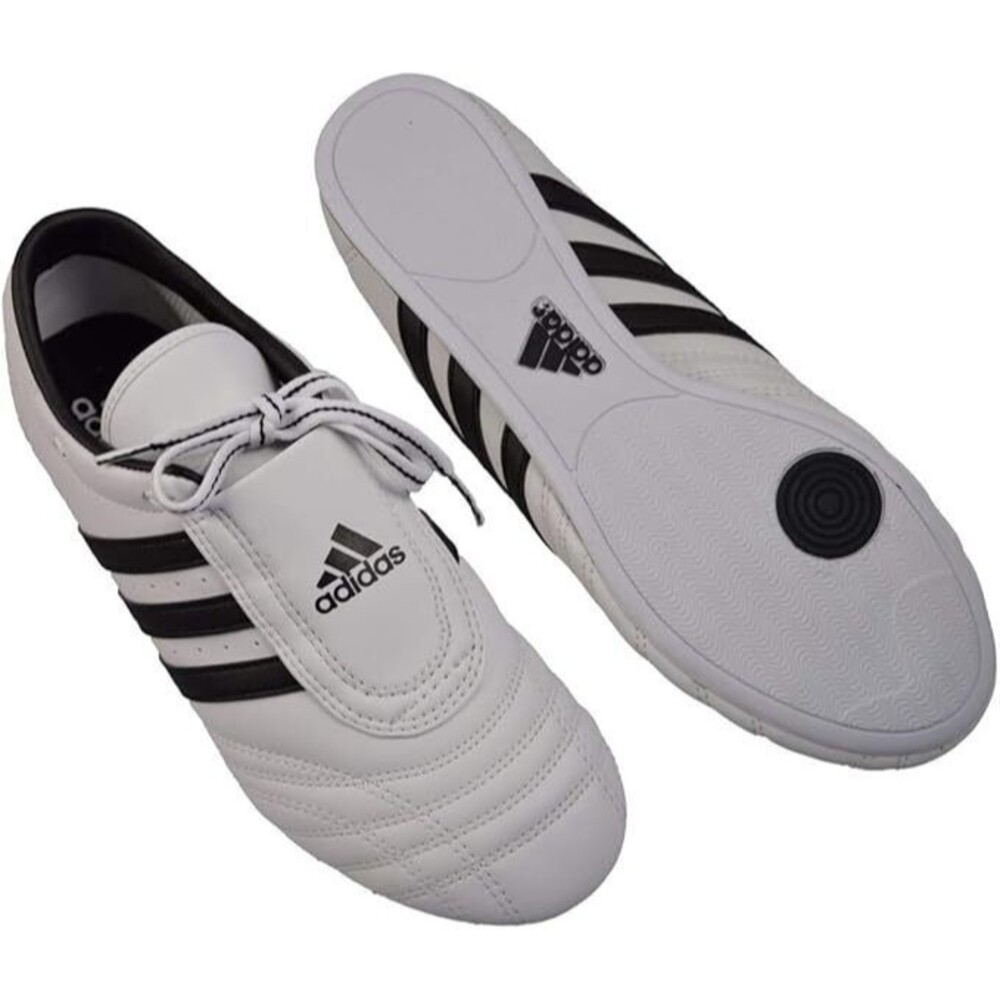 adidas SM II Low Cut Martial Arts Taekwondo, Karate, Kung fu Shoes (White/Black)